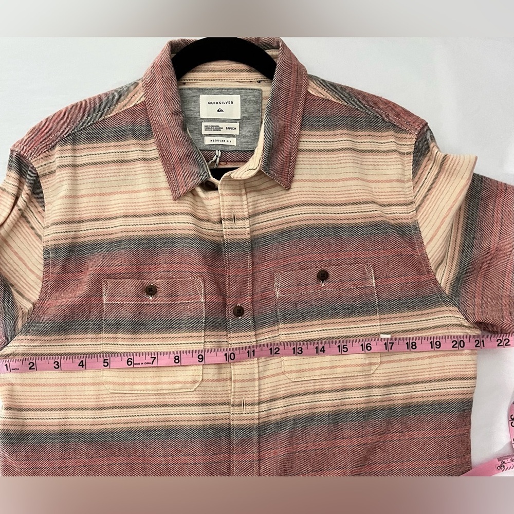 Quicksilver Button Front Flannel Size Small - image 7